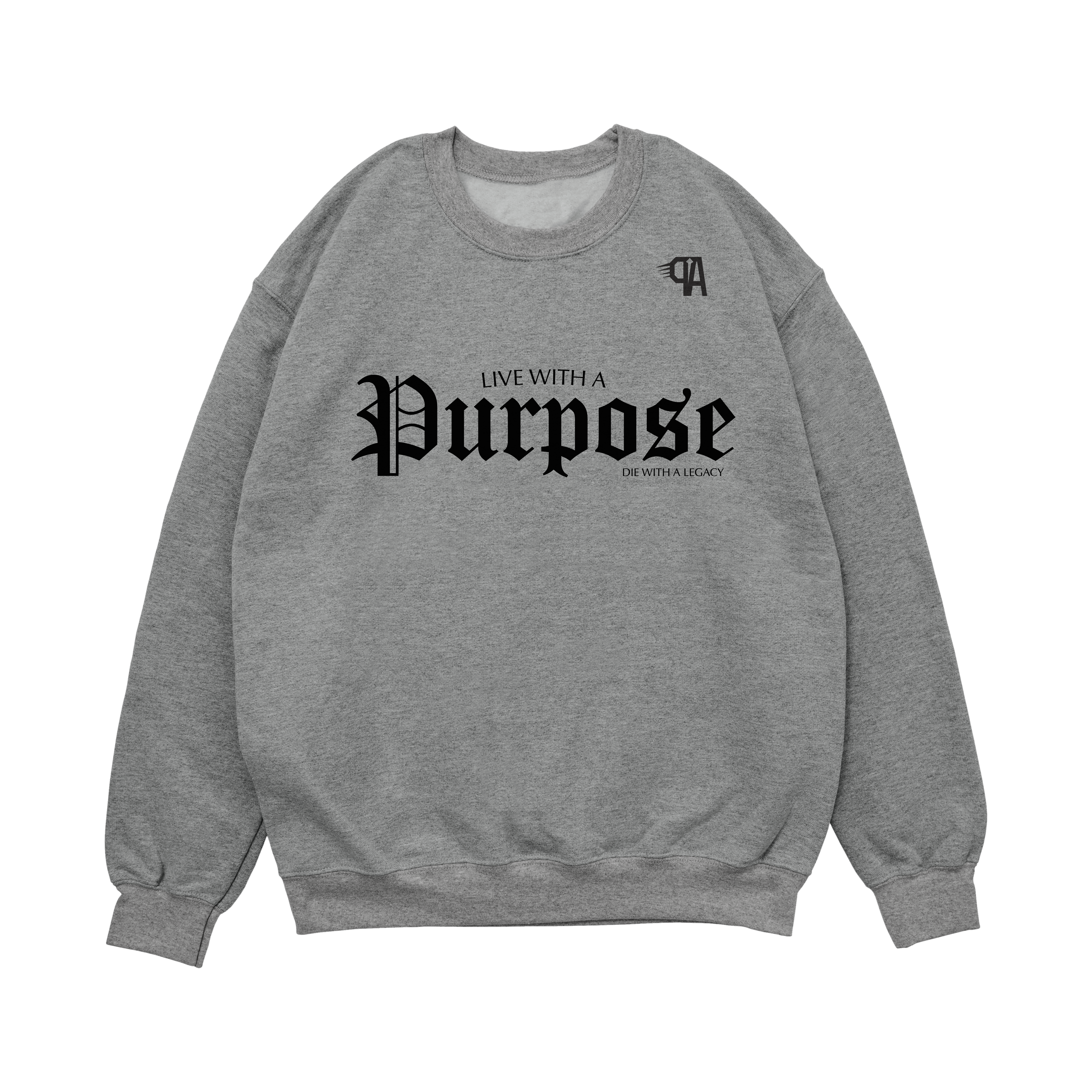 The Motto Gray Crewneck – Phli Artistry Clothing Co. The Motto Gray Crewneck – Phli Artistry Clothing Co.