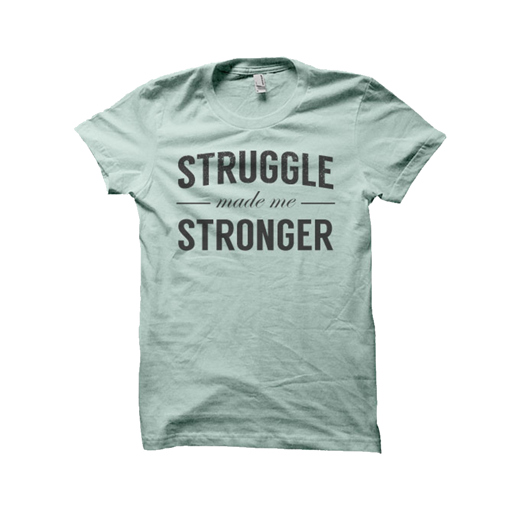 Stronger Triblend Seafoam Green Tee